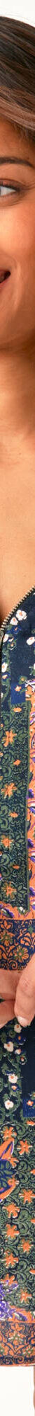 Tunique zippée imprimée (kaki / caramel) Tunique zippée imprimée (kaki / caramel)